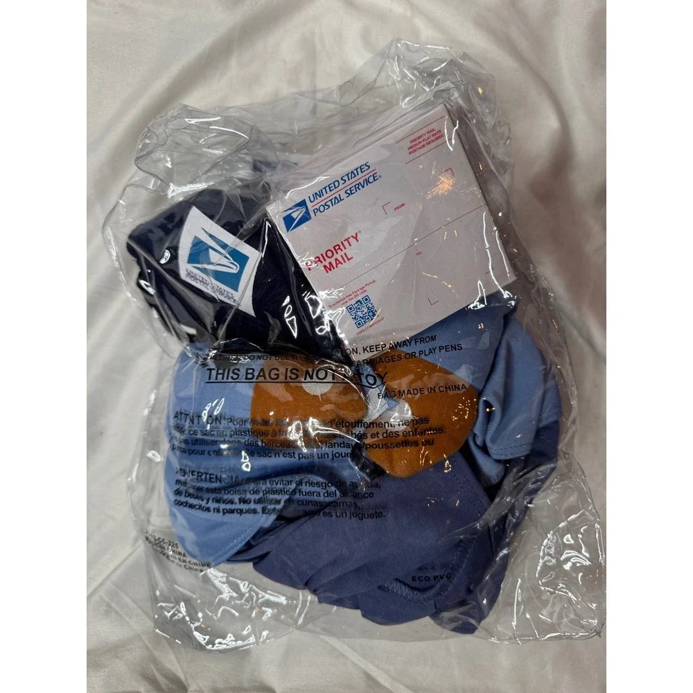 USPS Mail Carrier Pup Dog Costume Small ABC Prod Co PET20170 Blue Official Logo